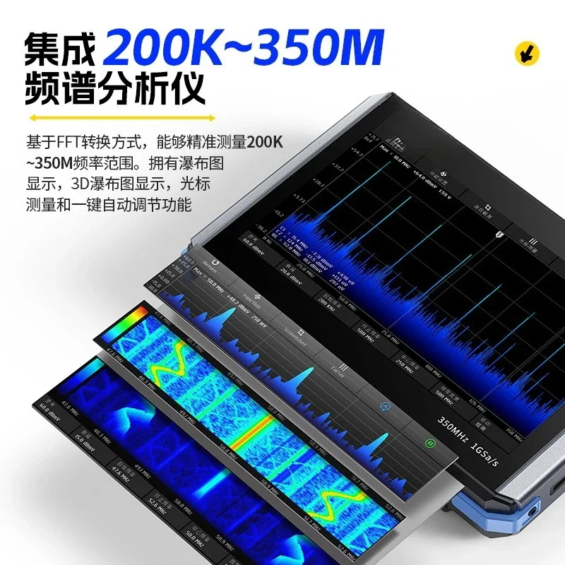 4-In-1 350M Flat Panel Oscillo - Signal Generator Spectrum Analyzer ulasan dan harga
